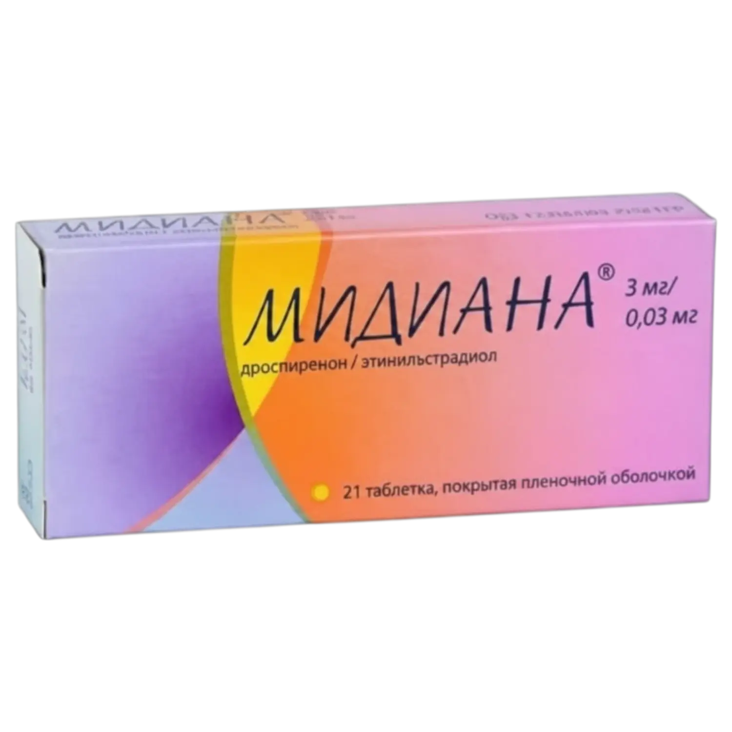 Мидиана 3мг/0.03мг №21 бүрхүүлтэй шахмал