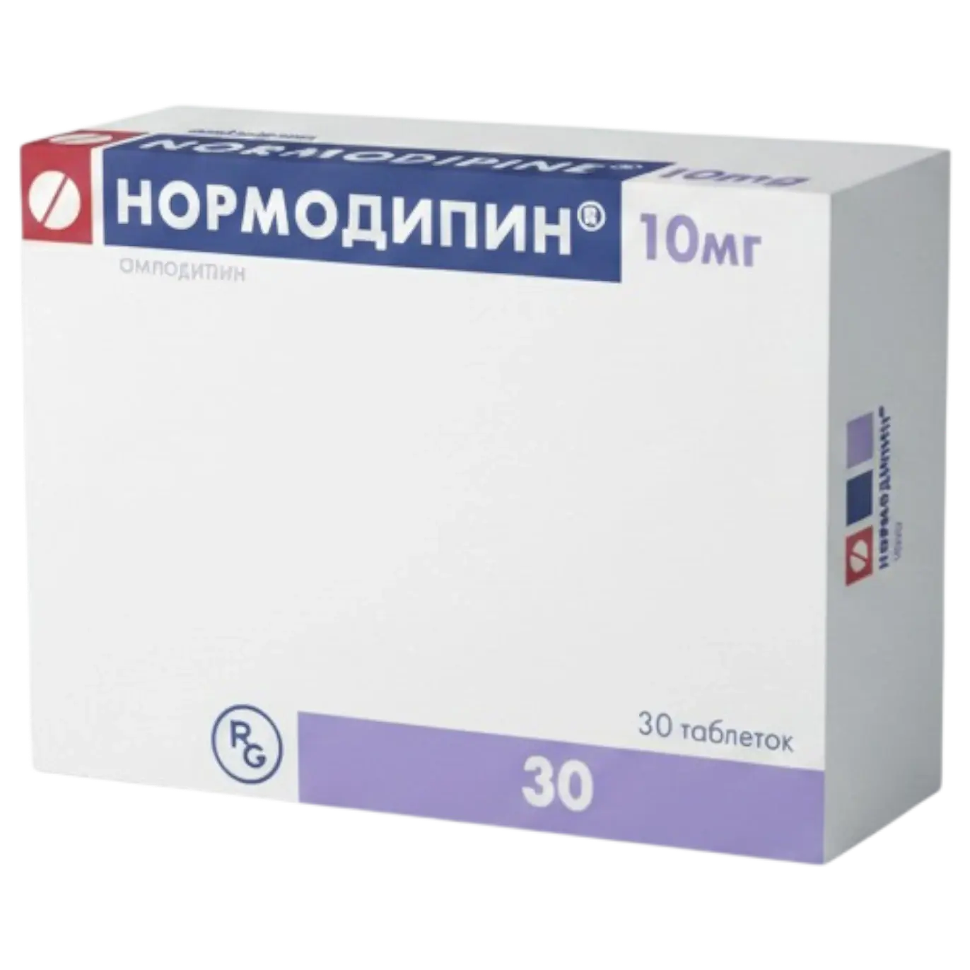 Нормодипин 10мг №30 шахмал