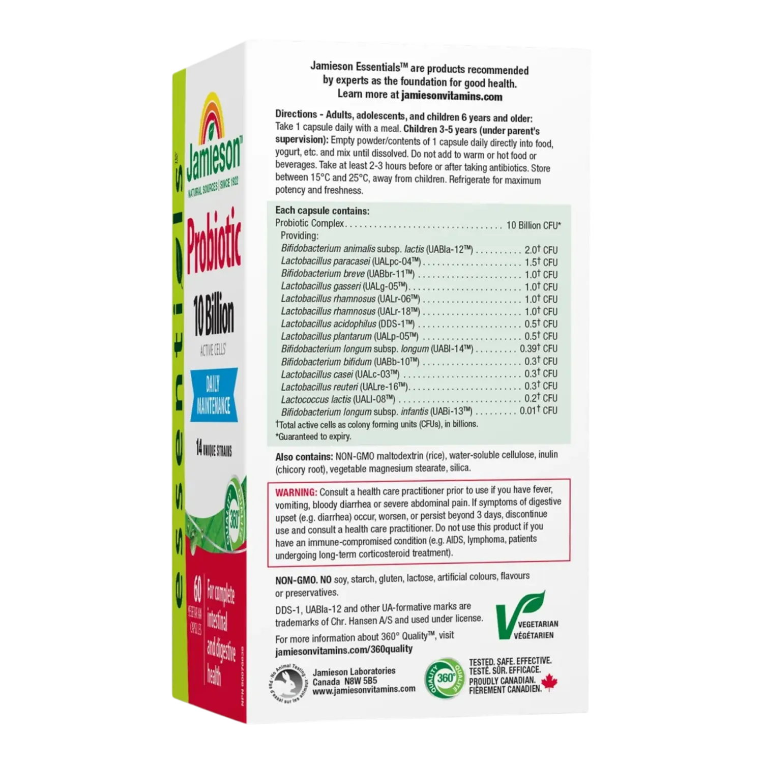 Jamieson 10 тэрбум пробиотик PROBIOTIC | 10 BILLION №60