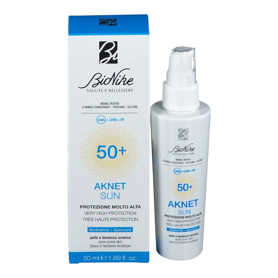 BioNike Aknet Sun 50+ very high protection acne prone skin tube 50ml