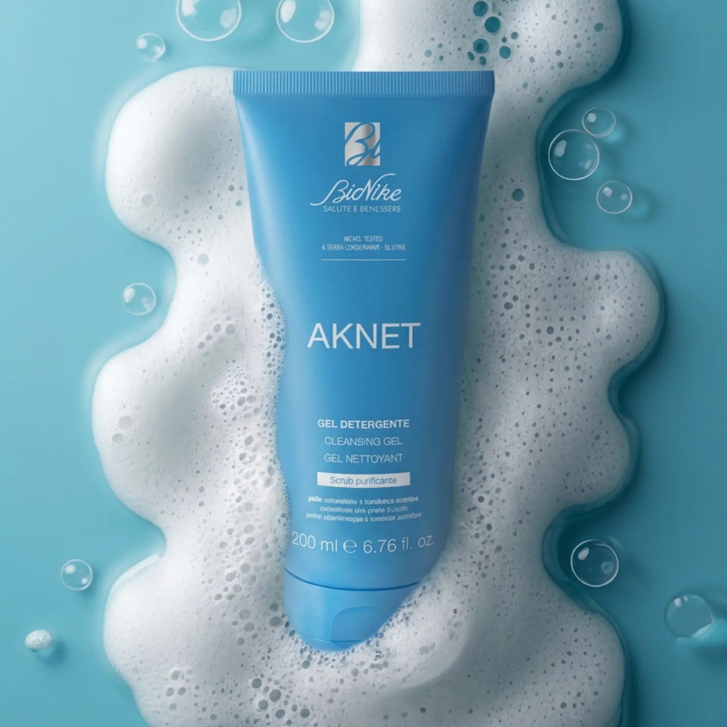 BioNike Aknet Cleansing gel seborrheic skin prone to acne tube 200ml