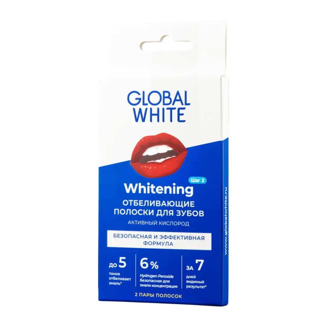 Global White Шүд цайруулах наалт №2 /Whitening strips/