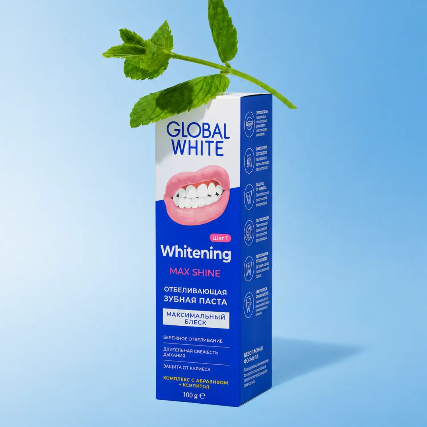 Global White Шүдний ОО цайруулах 100гр /Max shine/
