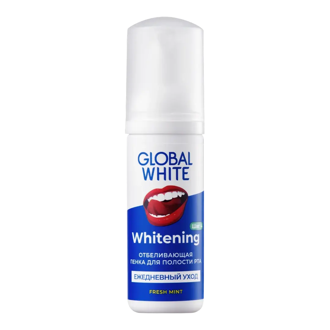 Global White Шүдний цайруулагч хөөс 50мл /Whitening/