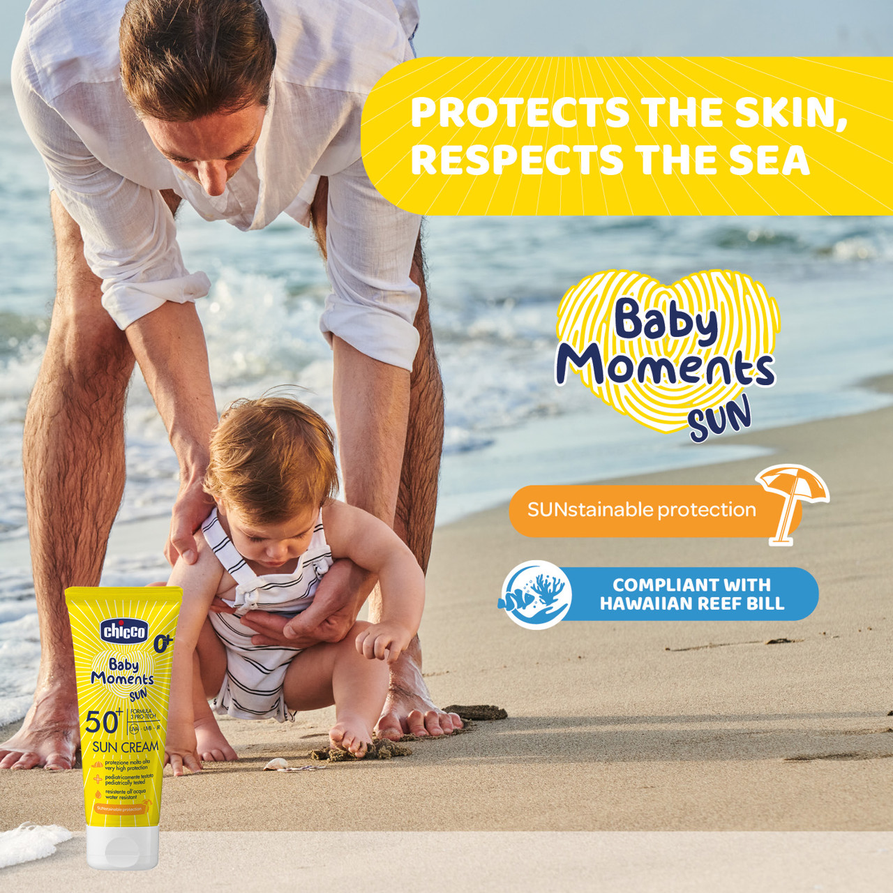 Chicco Нарны тос 75мл Sun Cream SPF50+