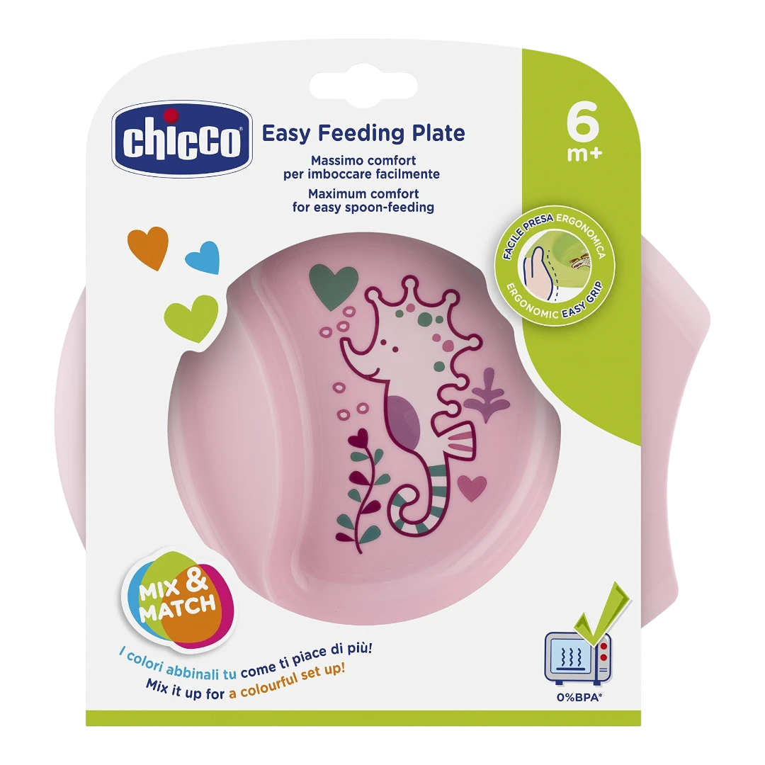 Chicco Хүүхдийн таваг охин Easy feeding bowl 6m+