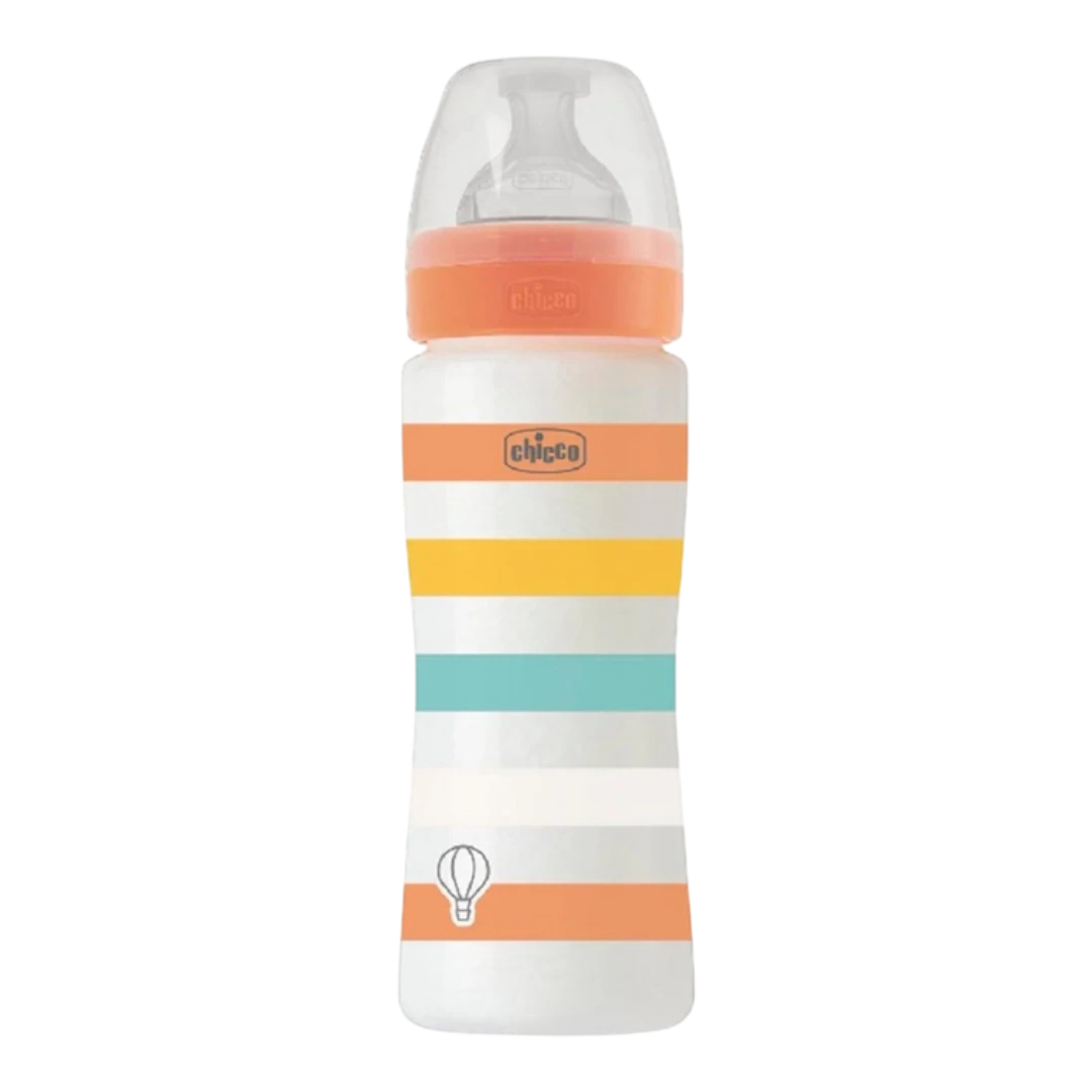 Chicco Шилэн Угж 240мл улбар шар охин /WB glass orange GRL 240 slow sil/