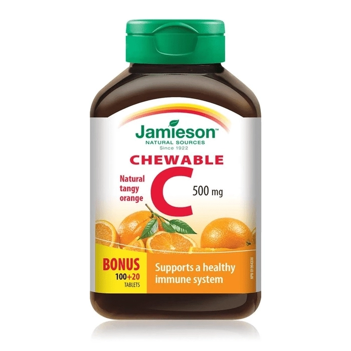 Jamieson Vit C 500mg chew-tangy orange №120 зажилдаг шахмал