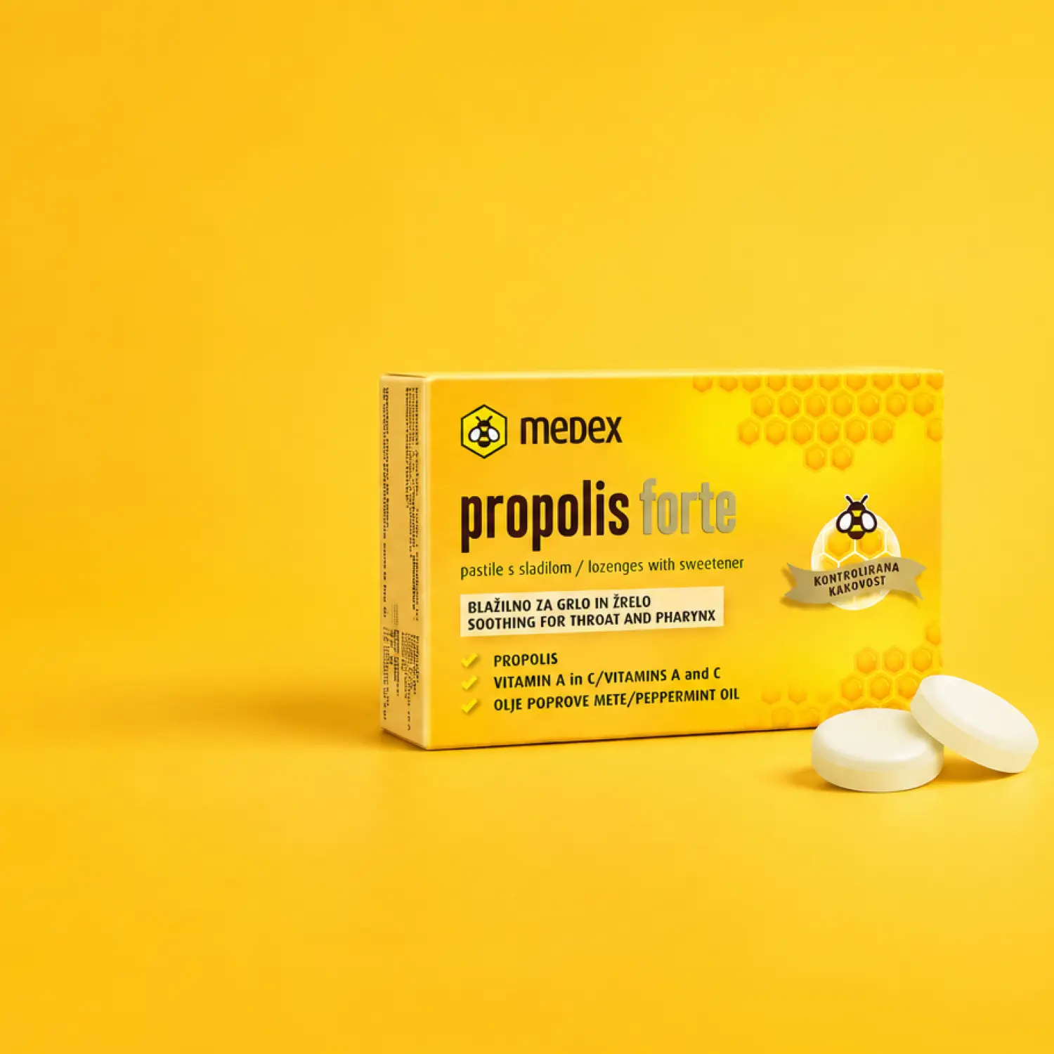 Medex хоолойн хүлхмэл №18 Propolis forte lozenges