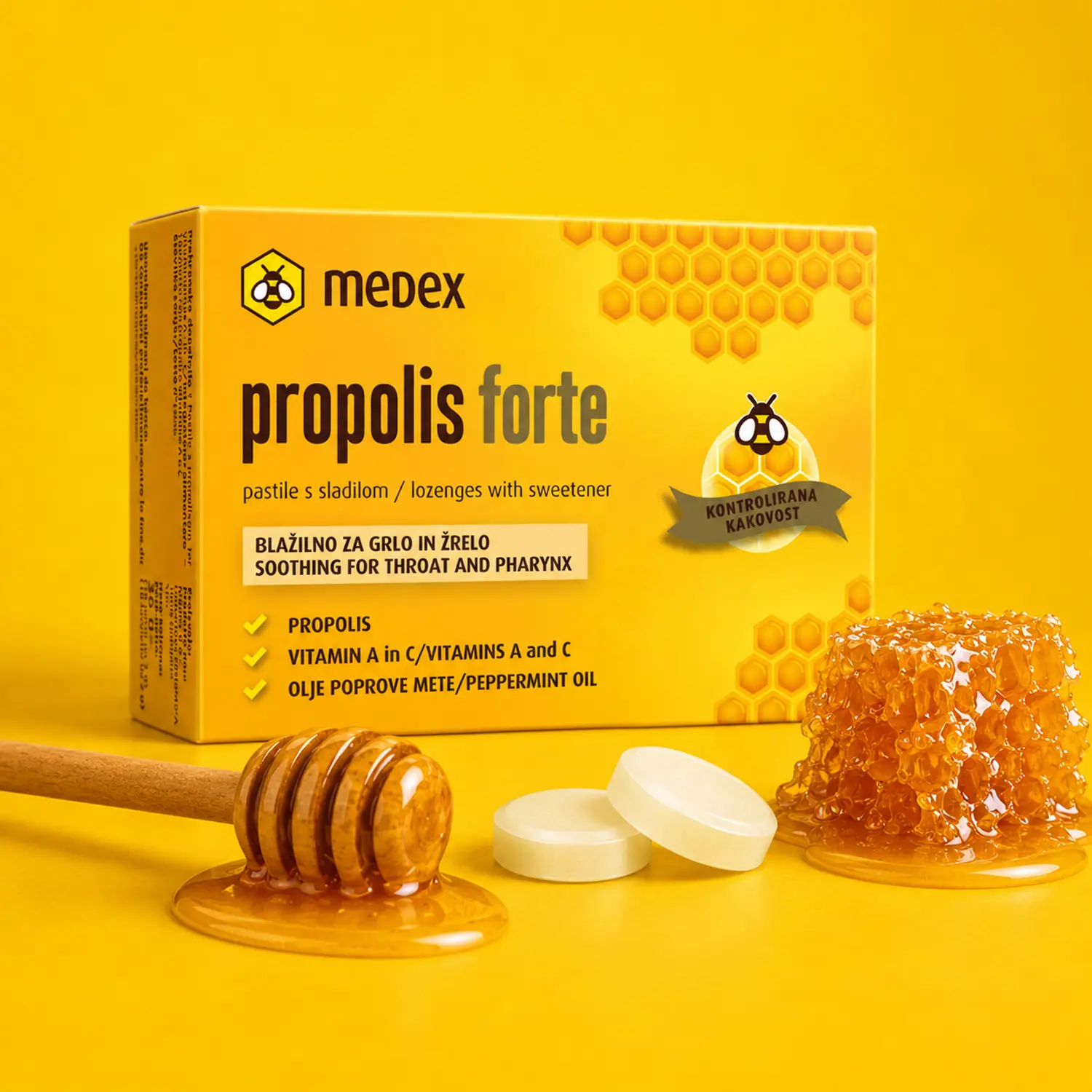 Medex хоолойн хүлхмэл №18 Propolis forte lozenges