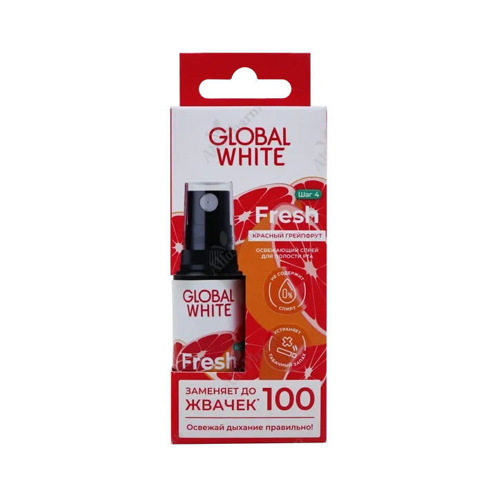 Global White Амны хөндийн цацлага 15мл №1 /Грейпфрут/
