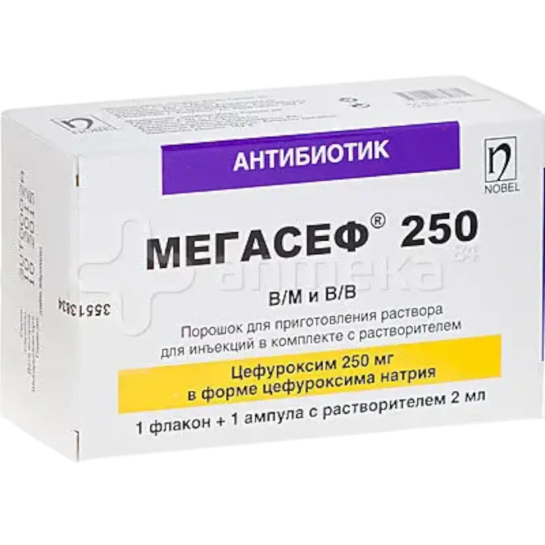 Мегасеф 250мг №10 бүрхүүлтэй шахмал