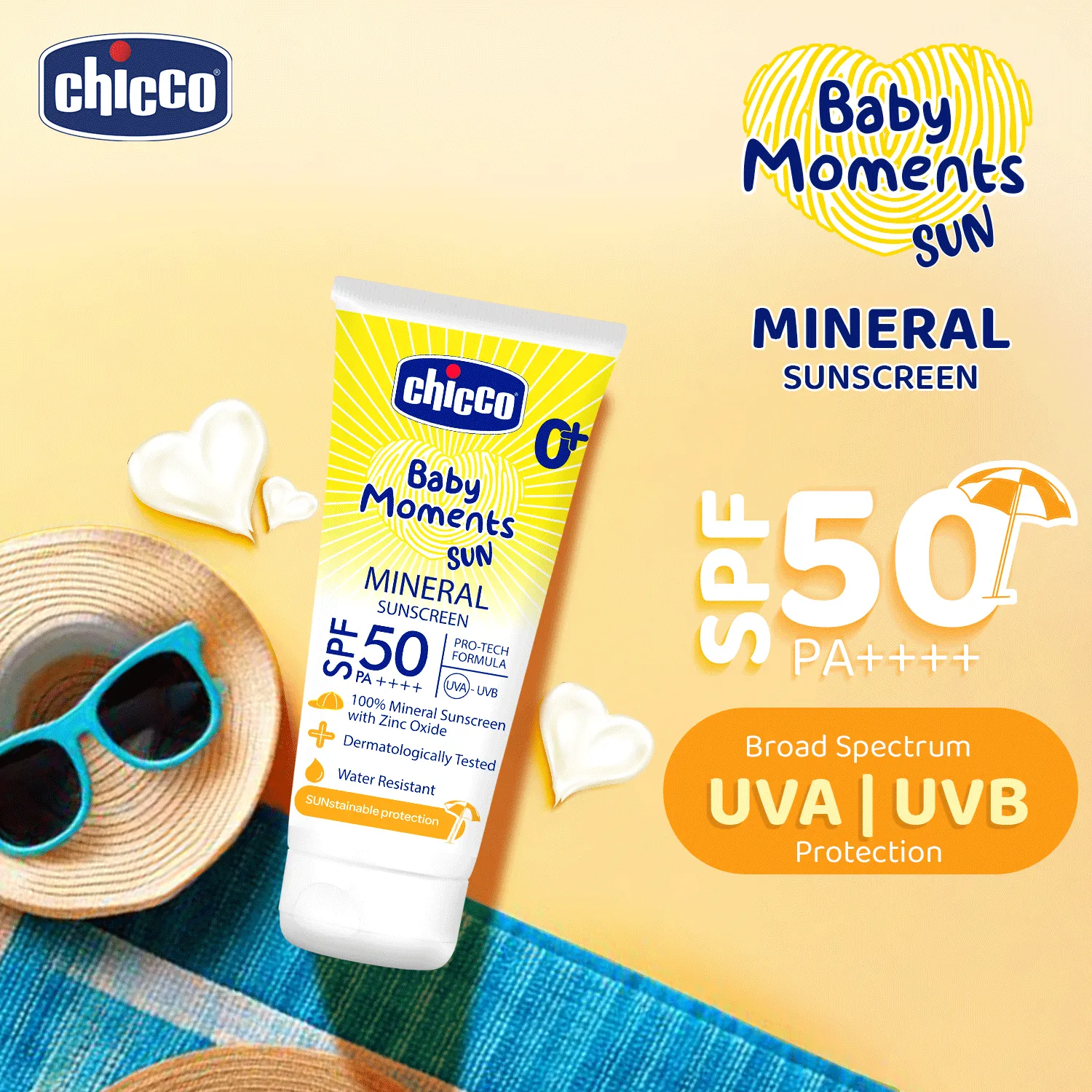 Chicco Нарны тос 75мл Mineral Sun Cream SPF50+