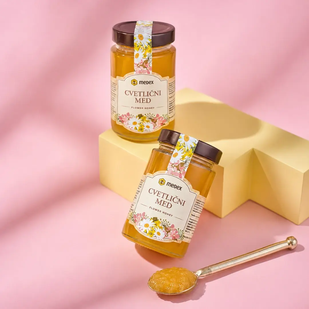 Medex Цэцгийн зөгийн бал 450мл /Polyflora honey in jars 450g/