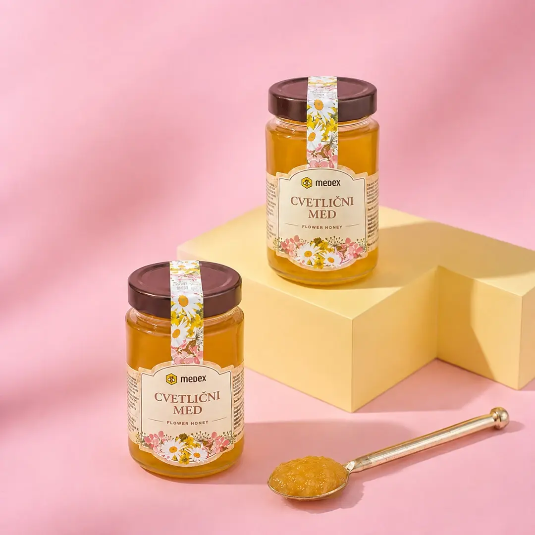 Medex Цэцгийн зөгийн бал 450мл /Polyflora honey in jars 450g/