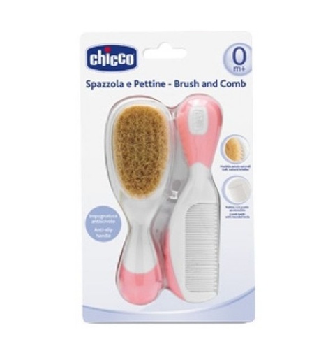 [700322] Chicco Хүүхдийн сам 0m+ Brush comb-pink Exclusive - ARTSANA S.p.A (IT)