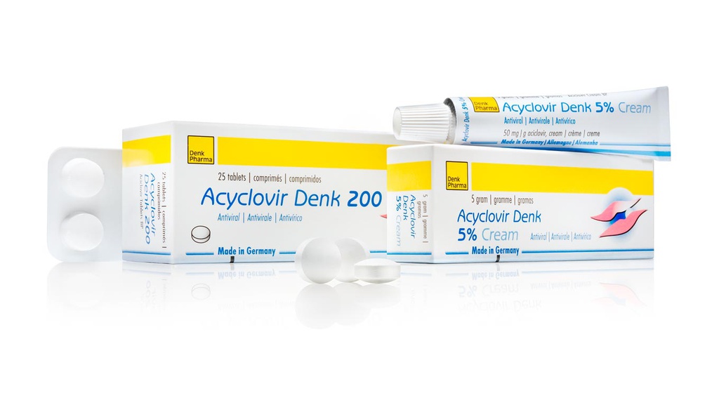 Ацикловир-денк 200мг №25 шахмал Denk Pharma | City Pharm