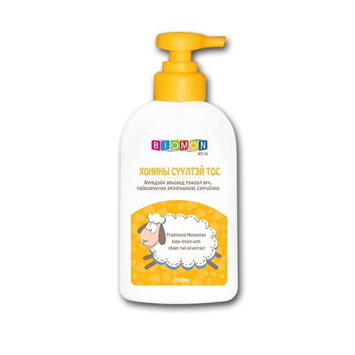 [400239] Биомон Кидс хонины сүүлтэй тос 250мл Монос Косметик - Монос косметик ХХК