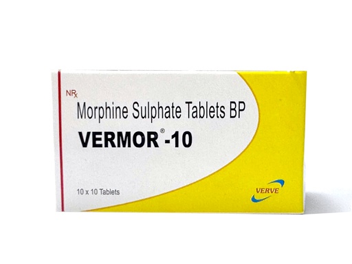 [100334] Вермор /Морфин/ 10мг №10 шахмал Verve Монгол Эм Импекс Концерн Exclusive - Verve Human Care Laboratories (IND)