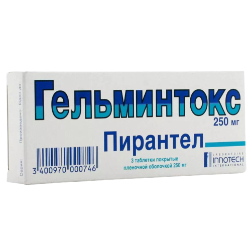 [100413] Гельминтокс 250мг №3 бүрхүүлтэй шахмал Тимус - Тимус фарма ХХК
