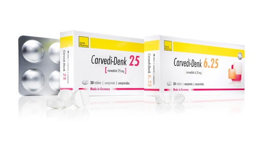 [100672] Карведи-денк 25мг №30 шахмал Denk Pharma - Denk Pharma GmbH & Co.KG (DEU)