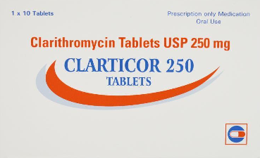 [100720] Клартикор 250мг №10 бүрхүүлтнй шахмал Саба трэйд - Саба трэйд ХХК