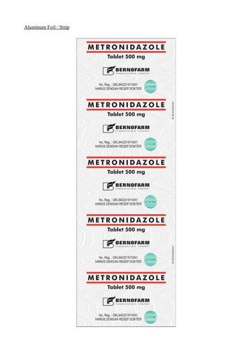 [101006] Метронидазол 500мг №10 шахмал Монгол фарм - Монгол фарм ХХК-11
