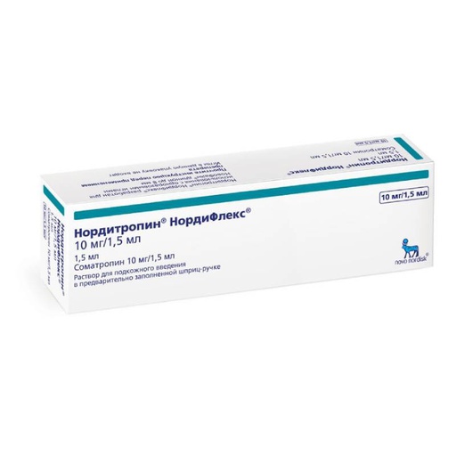 [101166] Нордитропин Нордифлекс 10мг/1.5мл №1 тарилгын уусмал - Novo Nordisk A/S (DNK)