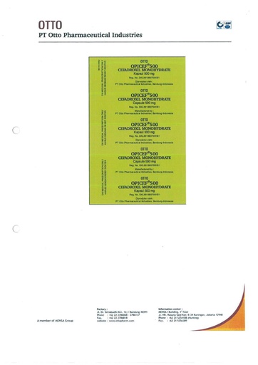 [101214] Описеф 500мг №50 бүрхүүлтэй шахмал Монфа трейд