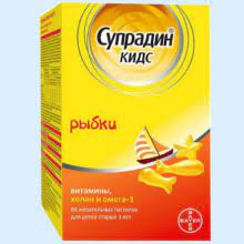 [200348] Супрадин кидс загас №60 зажилдаг шахмал Bayer Consumer - Bayer consumer care (DEU)-RUB
