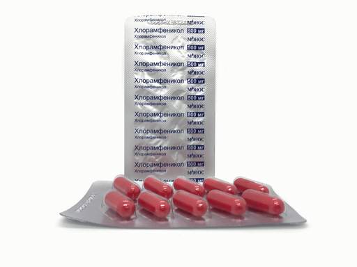 [101793] Хлорамфеникол 500мг №10 капсул Монос Фарм - Монос фарм ХХК