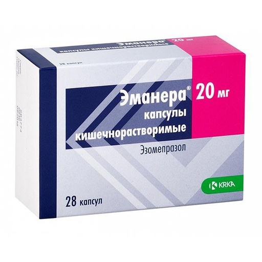 [101914] Эманера 20мг №28 шахмал KRKA