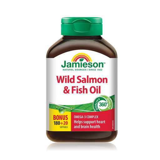[200508] Jamieson Омега-3 комплекс OMEGA-3 COMPLEX | WILD SALMON & FISH OILS №180+20 - Jamieson Laboratories Ltd (CAN)