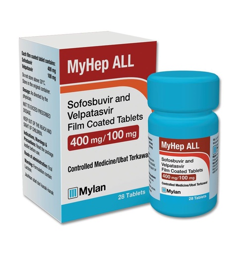 [102348] Myhepall 400мг/100мг №28 бүрхүүлтэй шахмал Mylan Exclusive - Mylan Laboratories Limited (IND)