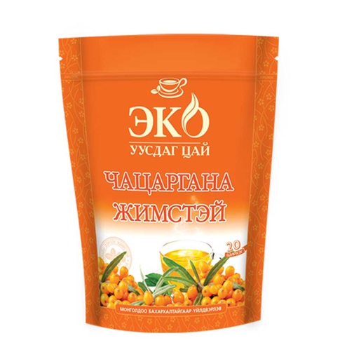 [502062] Эко уусдаг цай чацараганатай №20 Монос хүнс - Монос Хүнс ХХК