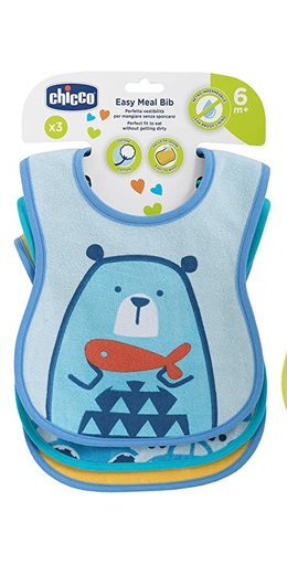 [700426] Chicco Энгэрэвч +6 цэнхэр№3 Weaning Bib Exclusive - ARTSANA S.p.A (IT)