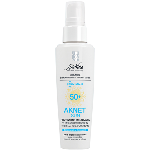 [502198] BioNike Aknet Sun 50+ very high protection acne prone skin tube 50ml Exclusive - ICIM International S.r.l. (IT)