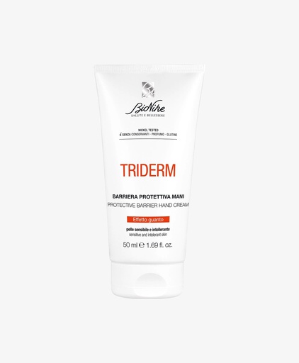[502306] BioNike Triderm protective barrier hand cream bottle 50ml in display box 12pcs Exclusive - ICIM International S.r.l. (IT)
