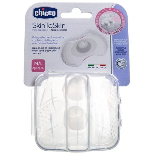 Chicco New Хөхний толгой хамгаалагч Nipple shields silicone /M-L/