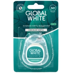 [502983] Global White Шүдний утас 50м /Минт/ хлоргексидин - Global Dent LLC