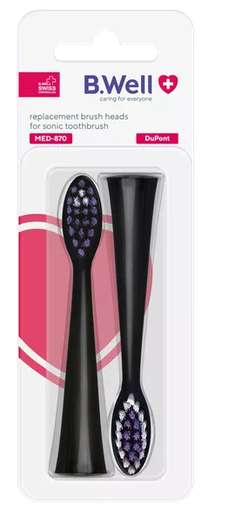 [301071] B.well Электрон шүдний сойзны толгой MED-870 хар Exclusive - B.Well Swiss AG (CHE)