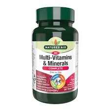 [200639] Мультивитамин Complete Multi-vitamin & minerals Natures aid №90 шахмал Цахиур төмөр - Цахиур төмөр ХХК