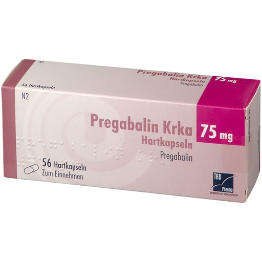 [104049] Прегабалин 75мг №56 капсул KRKA - KRKA d.d., Novo Mesto (SVN)