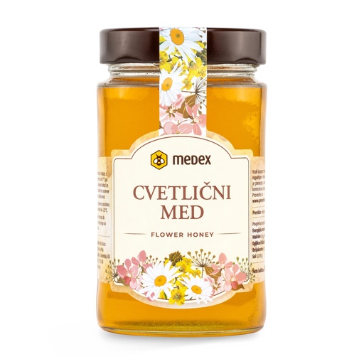 [200692] Medex Цэцгийн зөгийн бал 450мл /Polyflora honey in jars 450g/ Exclusive - Medex D.O.O