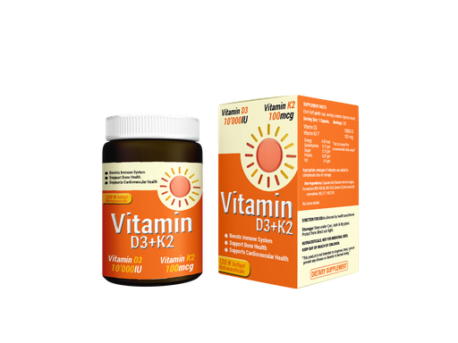 [200730] Витамин Д3 10000ОУН/K2-7 100мкг №120 капсул DMP HEALTHCARE Ltd - DMP Healthcare Ltd (IND)